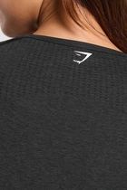 Vital Seamless 2.0 Long Sleeve Top:Black Marl:XS