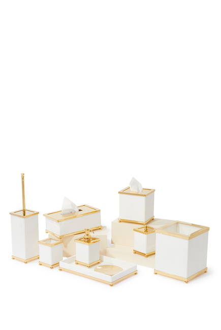 Marble White Tissue Box Holder