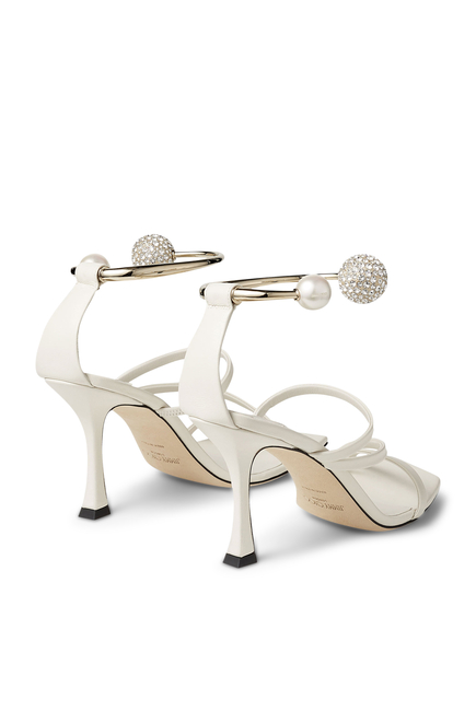 Ottilia 90 Pearl Bracelet Sandals