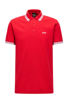 Paddy Polo Shirt with Curved Logo