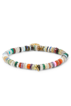 Multi-color Heishi Peace SignBracelet