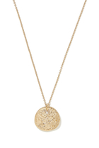 Penelope Pendant Necklace, 18k Gold-Plated Brass