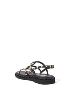 Rockstud Leather Sandals