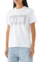 Glitter Logo-Print T-Shirt