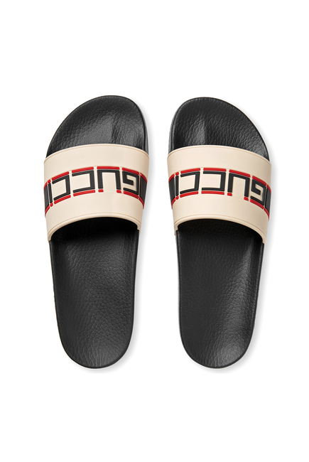 Gucci Stripe Slide Sandals