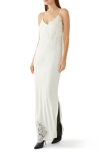 Rohe Lace Camisole Dress in White