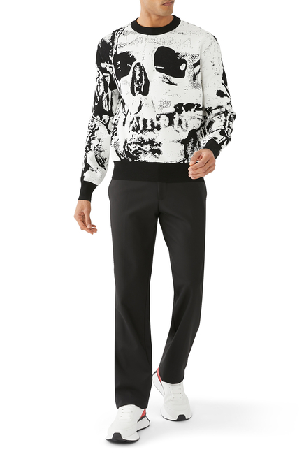 Fold Skull Jacquard Jumper