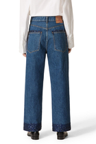 Embroidered Straight-Leg Jeans