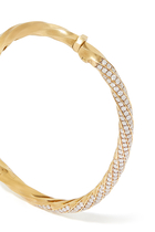 Cable Edge Bracelet, Recycled 18K Yellow Gold & Diamond