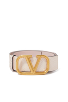  VLOGO Signature  Belt in Glossy Leather