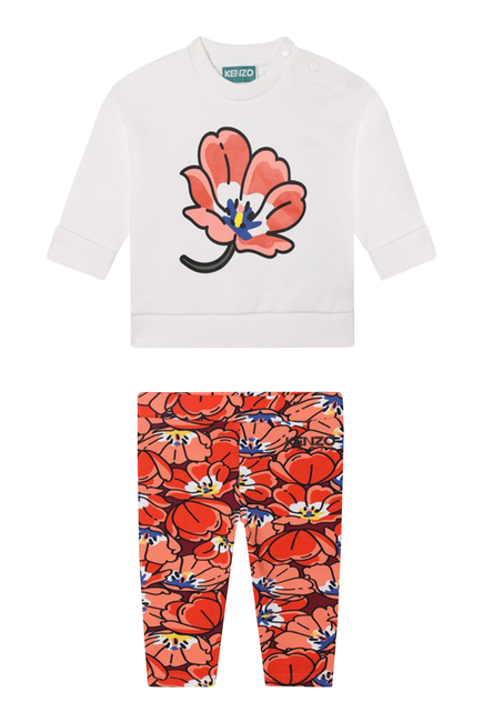 Kids Floral T-Shirt & Leggings Set