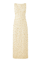 Claudia Sleeveless Embellished Midi Dress