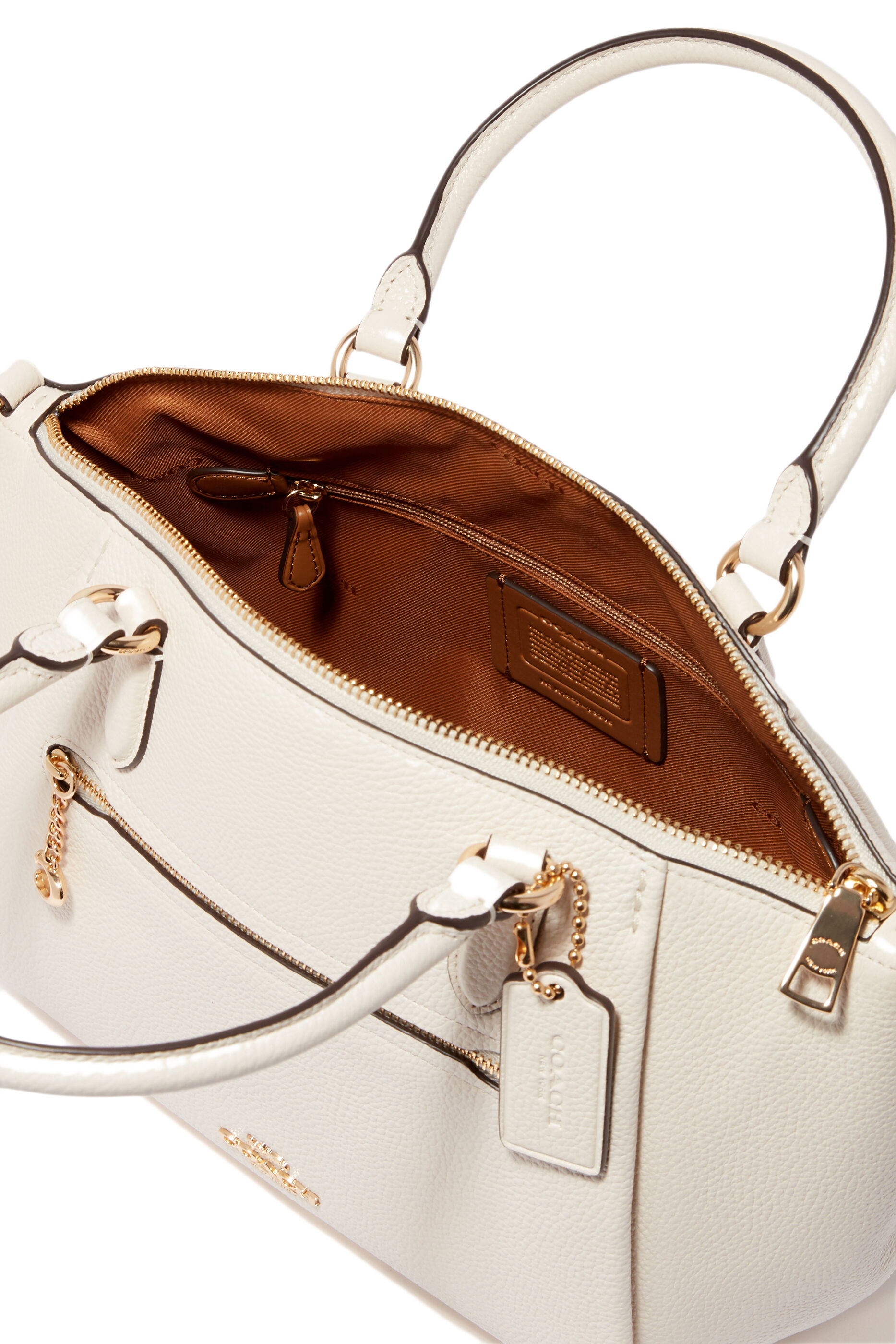 Coach polished pebble cheap leather elise small satchel