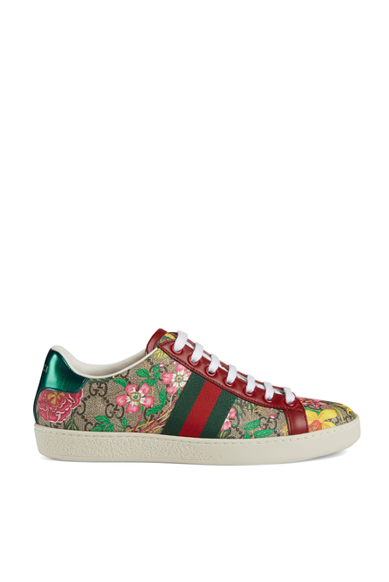 Buy Gucci Ace GG Floral Sneakers for Womens | Bloomingdale's Kuwait