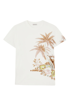 Palm-Print Cotton T-Shirt