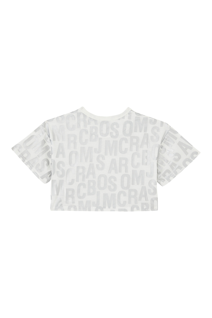 Kids Logo Print Cropped T-Shirt