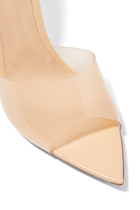 Elle Plexi 85 Leather & PVC Mules