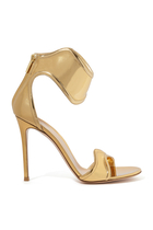 Lucrezia 105 Metallic Leather Ankle Strap Sandals