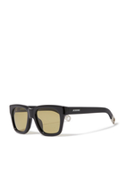 Les Lunettes Carino Square-Frame Sunglasses