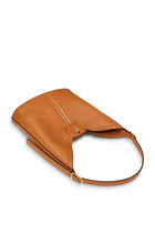 VLogo Leather Hobo Bag