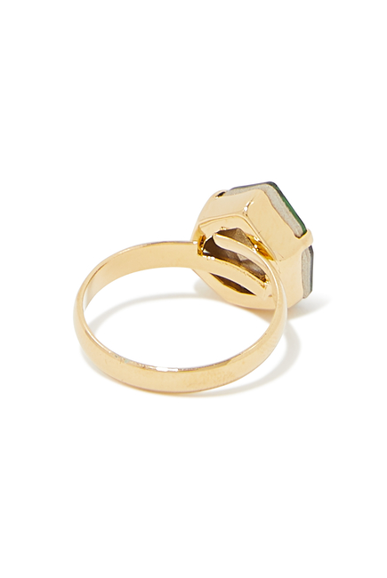 Triangular Emerald Ring