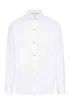 Slim Fit Plissé Evening Shirt