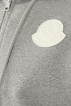 Logo Patch Zip-Up Sweatshirt