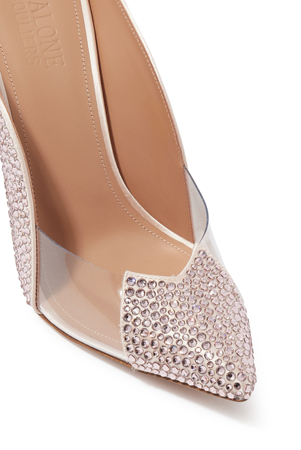 Malia 100 Crystal Plexi Pumps