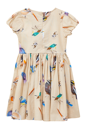 Floating Birds Print Cyrilli Dress