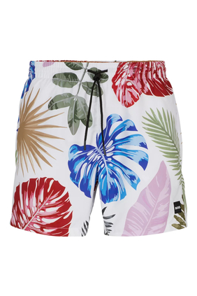 Floral-Print Swim Shorts