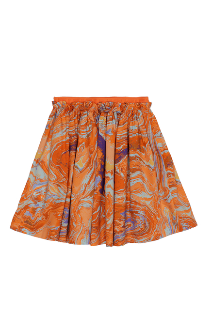 Elasticated Printed Skirt