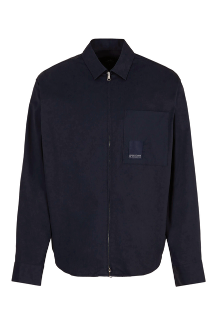 Milano Edition Zip Through Loose Long Sleeves Shirt