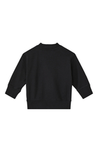 Curved Logo Crewneck Sweatshirt