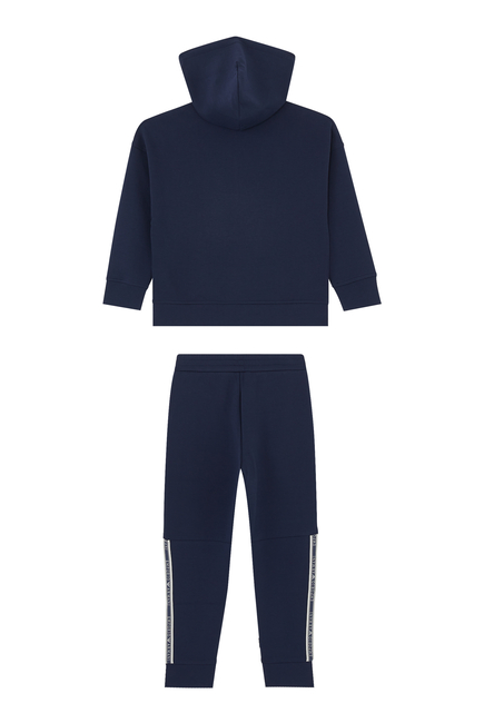 Kids Eagle Logo Tape Tracksuit Set