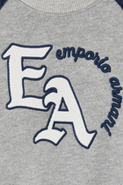 Kids Macro EA Logo-Embroidered Sweatshirt