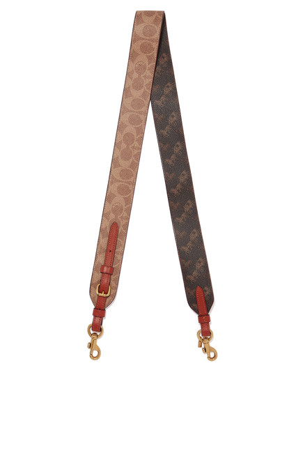 Strap in Signature Canvas with Horse & Carriage Print