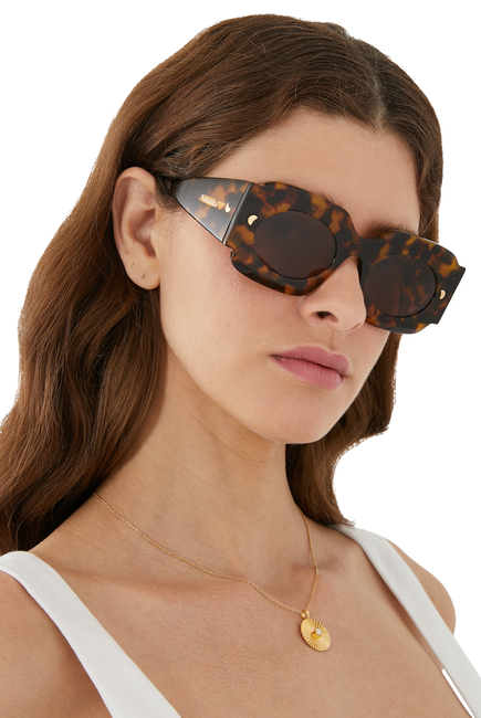 Cathi Bio-Plastic Square-Frame Sunglasses