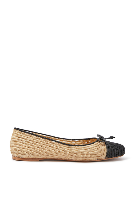 Idara Raffia Ballet Flats