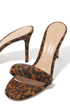 Bijoux 85 Leopard Print Suede Mules