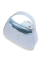 Rhinestone Denim Cresent Bag