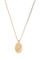 Sybil Pendant Necklace, 18k Gold-Plated Brass & Rock Crystal