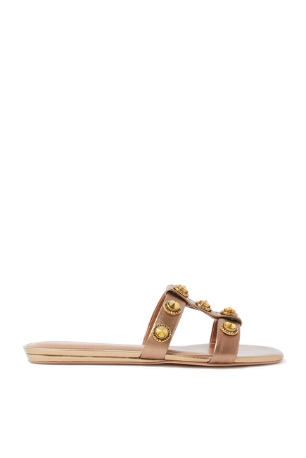 Octavia Leather Flat Sandals