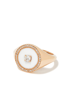 Fizzy Pinky Ring, 18k Rose Gold & Diamonds