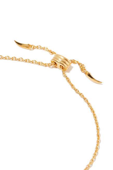 Harris Reed in Good Hands Slider Bracelet, 18k Gold Plated Vermeil on Sterling Silver