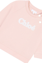 Kids Logo-Embroidered Cotton Sweatshirt