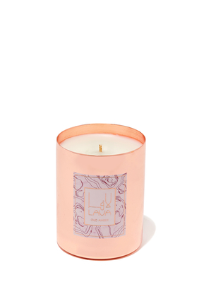 Oud Rose Metal Container Candle