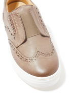 Kids Slip-On Leather Sneakers