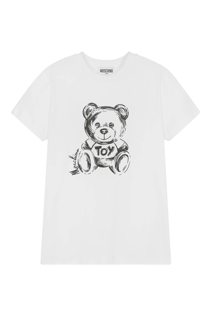 Kids Teddy Bear Print T-Shirt