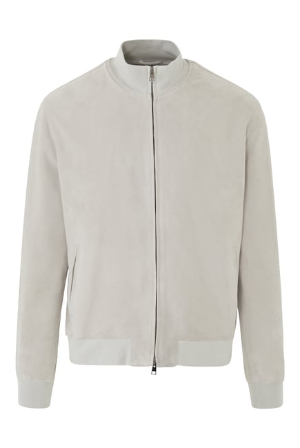 Suede Bomber Jacket