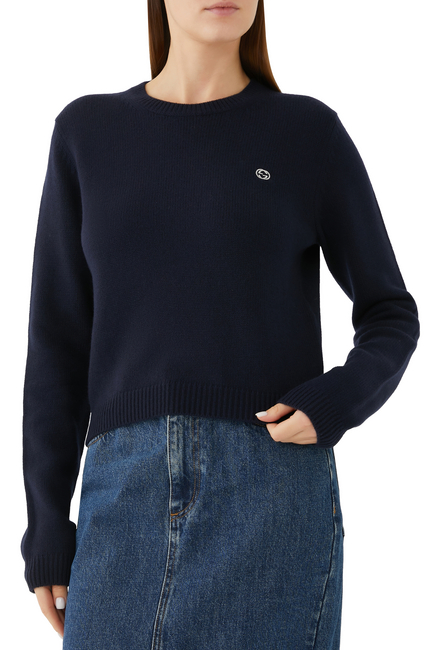 Embroidered Wool Cashmere Sweater